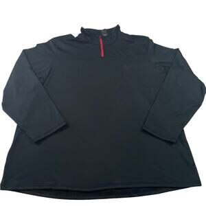 Spyder Active Pullover Mens XL Black ProW-B Stretch 1/4 Zip Athletic Top